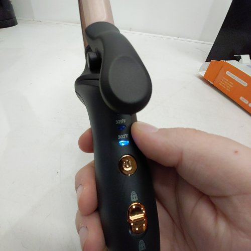 GENERIC HAIR CURLING IRON HOT CURLER WITH 3-TEMPERATURE AND SAFETY LOCK - BLACK (MODEL: AE-520-22) image 2