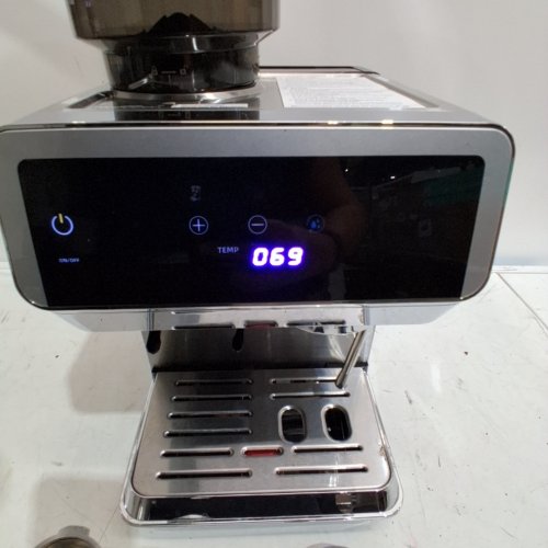 AMZCHEF 20 BAR ESPRESS MACHINE WITH BUILT-IN GRINDER, MILK FROTHER AND TOUCHSCRREN DISPLAY - SILVER/BLACK (MODEL: CM1626) image 2