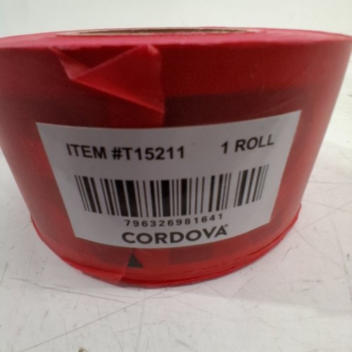 CORDOVA DANGER BARRICADE TAPE - 1000FT - RED (MODEL: T15211) image 2