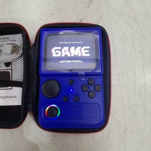 RETRO TV STYLE GAMING HANDHELD CONSOLE WITH 18543 GAMES & RGB LIGHT- 64GB - BLUE (MODEL: R36T) image 2
