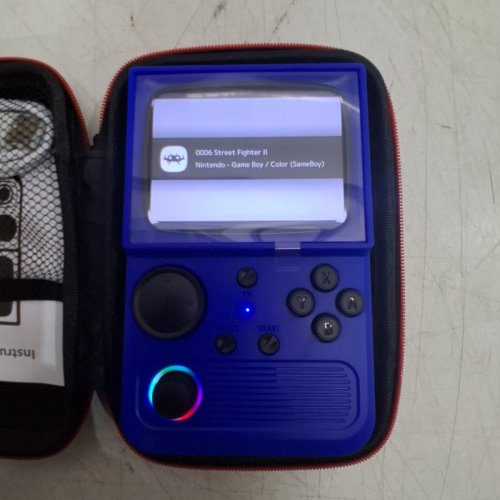 RETRO TV STYLE GAMING HANDHELD CONSOLE WITH 18543 GAMES & RGB LIGHT- 64GB - BLUE (MODEL: R36T) image 5