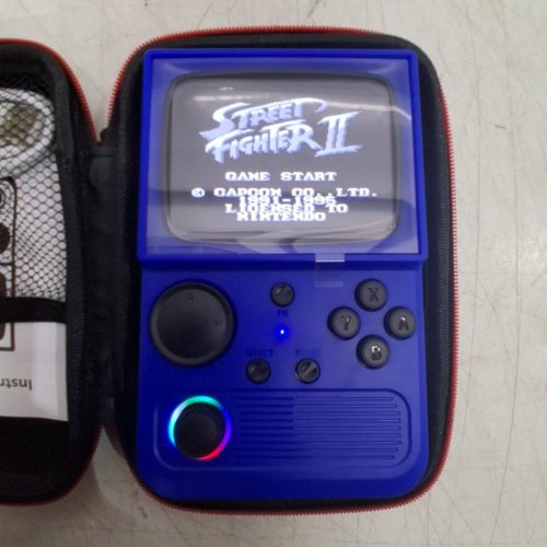 RETRO TV STYLE GAMING HANDHELD CONSOLE WITH 18543 GAMES & RGB LIGHT- 64GB - BLUE (MODEL: R36T) image 6
