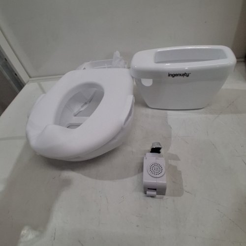 SUMMER BY INGENUITY MY SIZE POTTY PRO WITH LIFELIKE FLUSHING SOUND - 18M+ - 50LB - WHITE (MODEL: 11124E) image 2
