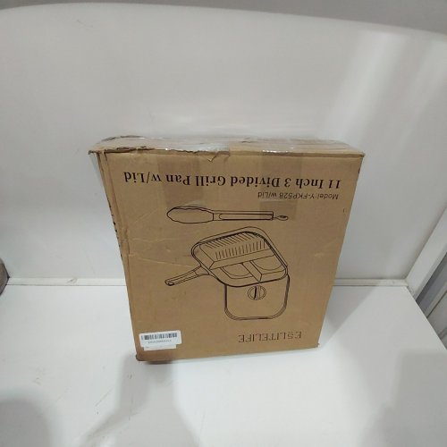 ESTLITELIFE 3-DIVIDED GRILL PAN WITH LID - 11" (MODEL: YFKP528) image 3