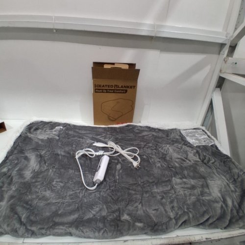 LADUNG ELECTRIC HEATED BLANKET - 50" X 60"/THROW - GREY/SHERPA (MODEL: WDJ-EBA-TH-S) image 4