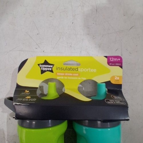 2PK TOMMEE TIPPEE INSULATED SPORTEE CUPS - 9OZ - GREEN AND TEAL image 4