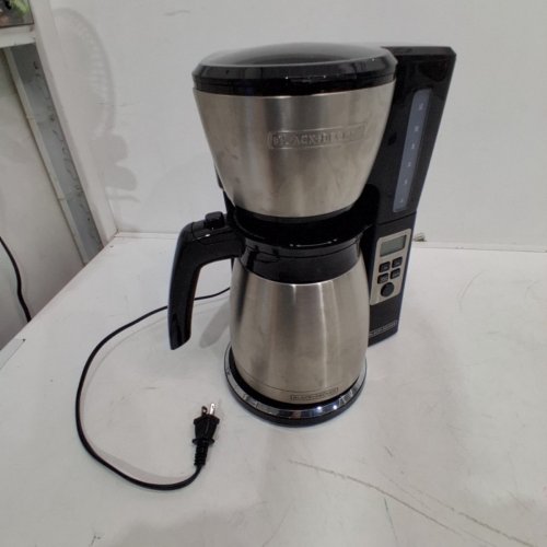 BLACK AND DECKER THERMAL CARAFE PROGRAMMABLE COFFEE MAKER - 12 CUP CAPACITY - STAINLESS STEEL (MODEL: CM2046SC) image 3