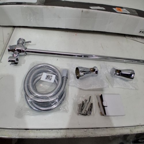 DELTA FAUCET 3-SPRAY TOUCH-CLEAN WALL-MOUNT SLIDE BAR HAND HELD SHOWER WITH HOSE, CHROME - 57014 image 3