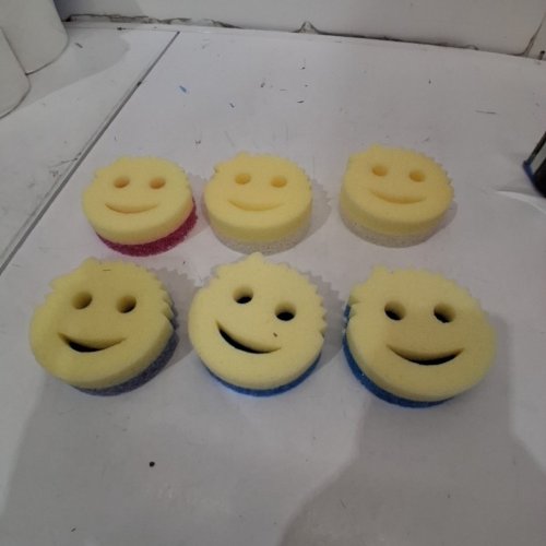 6PK SCRUB MOMMY & SCRUB DADDY FLEX TEXTURE SCRUBBER SPONGE - ASSORTED COLORS (MODEL: 1810882) image 3
