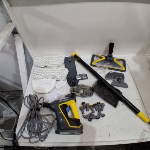 BISSELL 3-IN-1 POWERSTEAMER HEAVY DUTY STEAM MOP & HANDHELD CLEANER - GREY/YELLOW (MODEL: 2685B) image 3