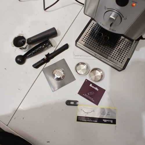 BREVILLE CAFE ROMA ESPRESSO MAKER - 15 BAR - BRUSHED STAINLESS STEEL (MODEL: ESP8XL/A) image 4