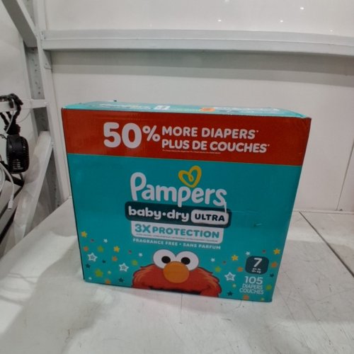 105PK PAMPERS BABY DRY ULTRA 3X PROTECTION - SIZE 7 image 2