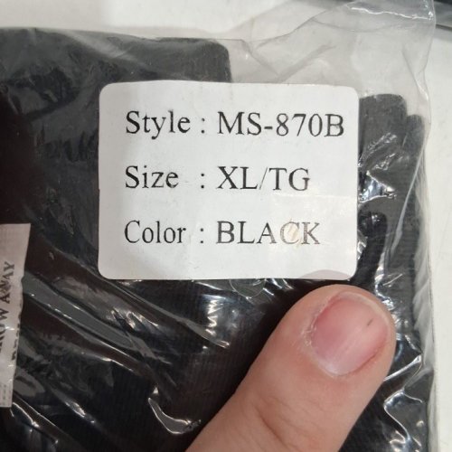 MEN'S TEXX BUTTON UP LONG SLEEVE WORKING SHIRT - EXTRA-LARGE - BLACK (STYLE: MS-870B) image 2