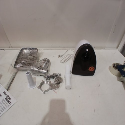 HAMILTON BEACH MEAT GRINDER & SAUSAGE STUFFER - WHITE - (78402C) image 3
