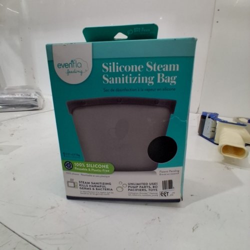 EVENFLO FEEDING SILICONE STEAM SANITIZING BAG - GRAY image 3