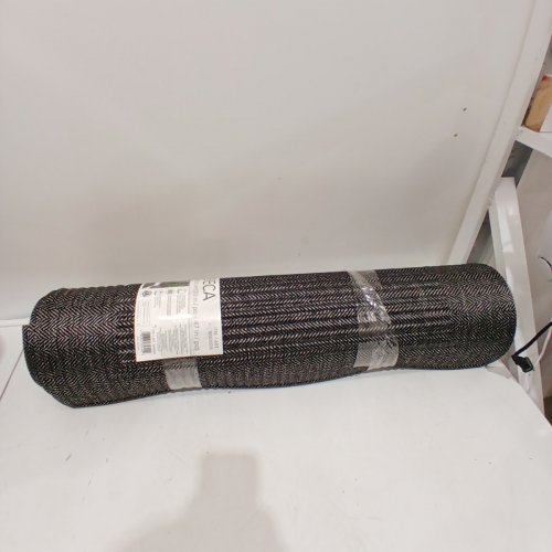 TRIBECA WOVEN DOOR MAT - 30" X 47" - BLACK AND GRAY (ITEM: 1890009) image 3