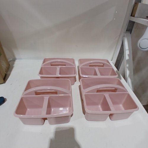 4PK TEACHER CREATED RESOURCES STORAGE CADDY - LIGHT PINK - (MODEL: TCR 20448) image 2