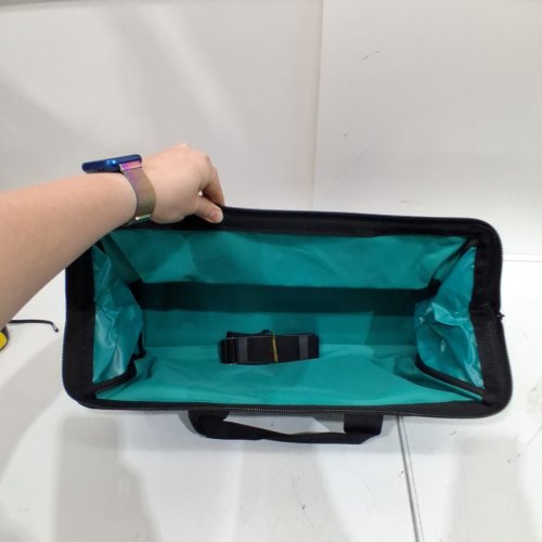 MAKITA DURABLE NYLON WEATER RESISTANT CONTRACTOR TOOL BAG - 21" - TEAL/BLACK (MODEL: 821007X) image 3