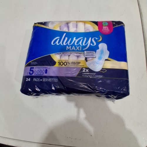 24PK ALWAYS MAXI PADS EXTRA HEAVY OVERNIGHT - SIZE 5 image 2