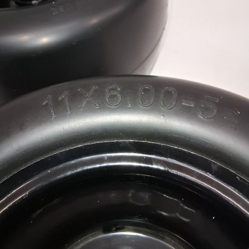 2PK AR-PRO FLAT FREE TIRE AND WHEEL LAWN MOWER TIRE WITH RIM - 11X6.00-5 - FITS MOST ZERO TURN MOWERS - BLACK image 3