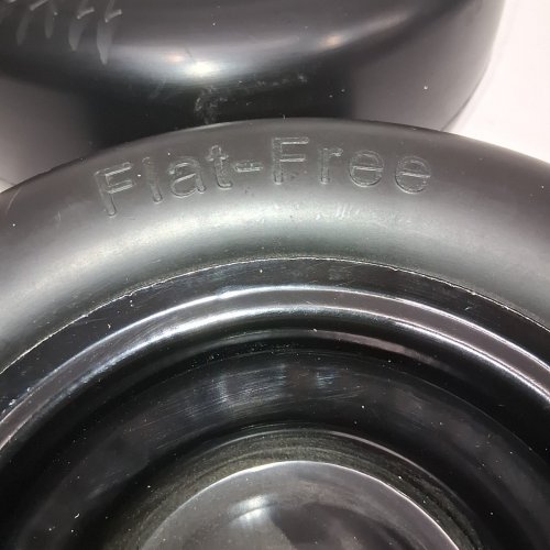 2PK AR-PRO FLAT FREE TIRE AND WHEEL LAWN MOWER TIRE WITH RIM - 11X6.00-5 - FITS MOST ZERO TURN MOWERS - BLACK image 4