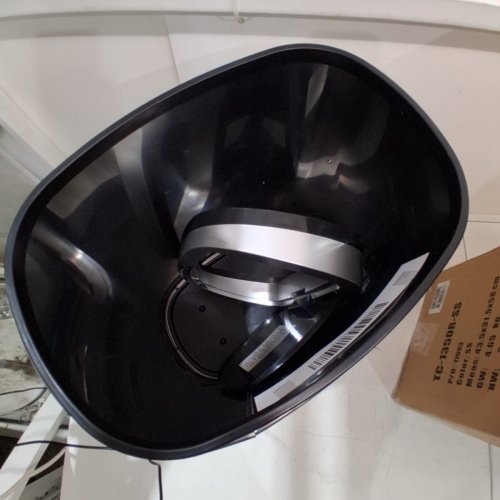 OVAL AUTOMATIC TOUCH FREE TRASH CAN - 13GAL - STAINLESS STEEL (MODEL: TC-1350R-SS) image 5