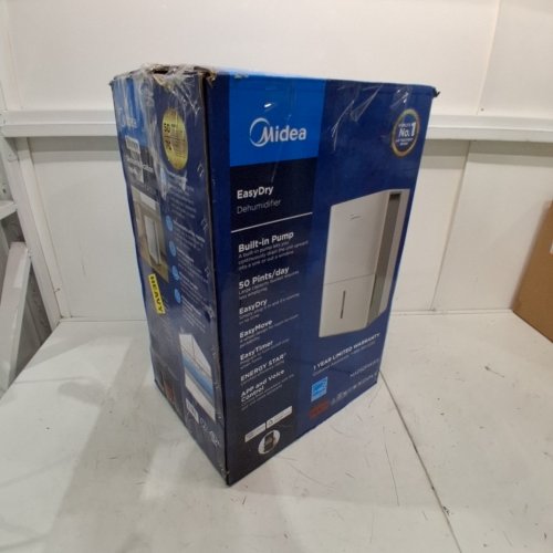 MIDEA ENERGY STAR DEHUMIDIFIER WITH PUMP -WIFI - SMART VOICE COMPATIBLE -4,500 SQ. FT COVERAGE - WHITE (MODEL: MAD50P1AWS) image 6