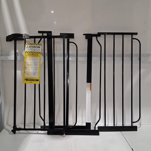 REGALO EASY STEP EXTRA WIDE SAFETY GATE - 29-49"X 30" - BLACK (MODEL:1164 EB DS) image 2