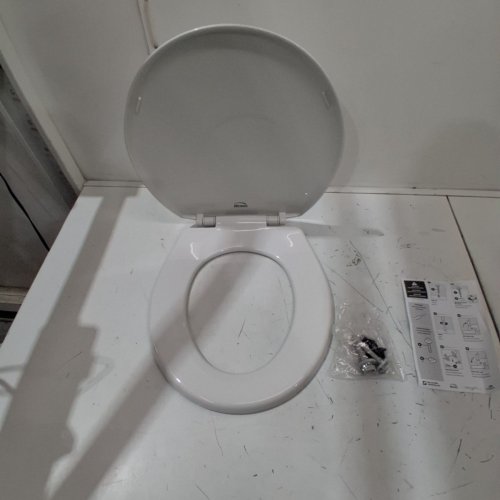 BEMIS ECONOMY PLASTIC TOILET SEAT - ROUND - WHITE (MODEL: 730SLEC 000) image 3