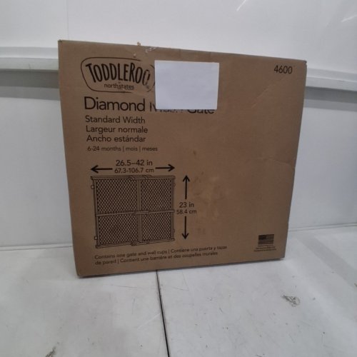 TODDLEROO BY NORTH STATES DIAMOND MESH GATE - 26.5" - 42" X 23" - WOOD (MODEL: 4600) image 4