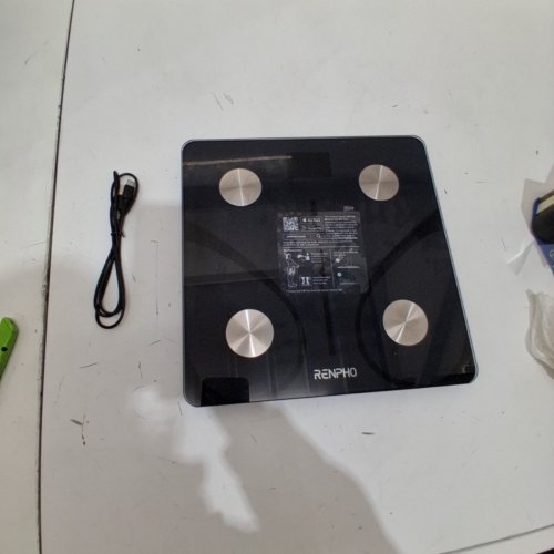 RENPHO DIGITAL WIRELESS WEIGHT SCALE - ANALYZER WITH SMARTPHONE APP SYNC WITH BLUETOOTH - 400LBS - BLACK (MODEL: ES-CS20M) image 3