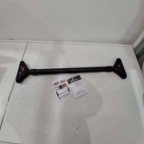 SPORTNEER ADJUSTABLE WIDTH LOCKING MECHANISM NO SCREWS AT HOME PULL UP BAR - 29.5" - 37" 400LBS MAX - BLACK/ORANGE - (MODEL: Y22-82000-90) image 2