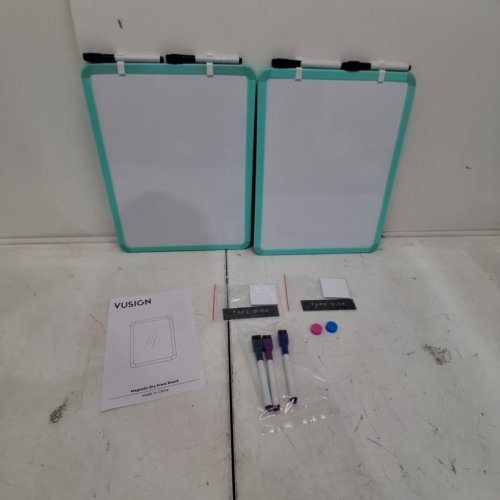 15PC VUSIGN MAGNETIC DRY ERASE BOARDS WITH MAGNETS AND MARKERS - TURQUOISE image 2