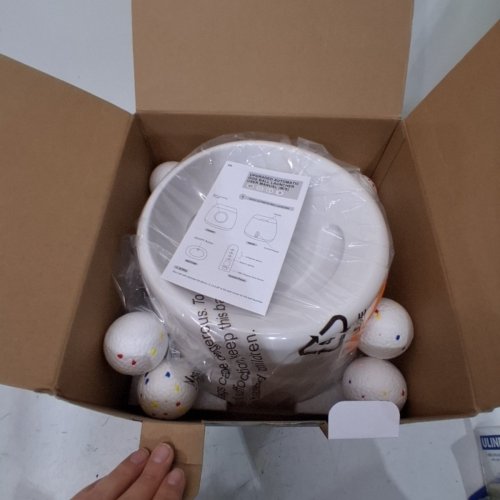 AUTOMATIC DOG BALL LAUNCHER WITH 6 BALLS - WHITE/ORANGE - 20-45FT image 2