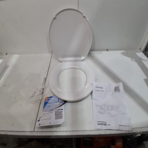 GARVEETECH ELONGATED ROUND TOILET SEAT - OSFM - WHITE (MODEL:7PVWP) image 2