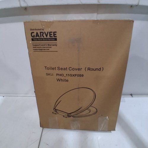 GARVEETECH ELONGATED ROUND TOILET SEAT - OSFM - WHITE (MODEL:7PVWP) image 4