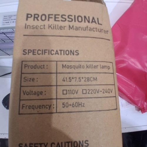 MOSQUITO KILLER LAMP - 16"W X 11"H X 3"D - GRAY AND BLACK (MODEL: DL-20W) image 3