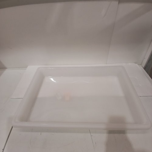 RECTANGLE DOUGH TRAY - 26" X 18" X 3" - WHITE image 2