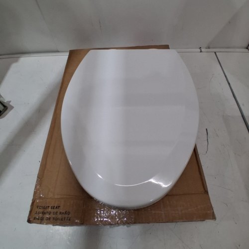 BEMIS LIFT-OFF ELONGATED CLOSED FRONT ENAMELED WOOD TOILET SEAT 18.5" - COTTON WHITE (MODEL: 1500EC 000) image 3