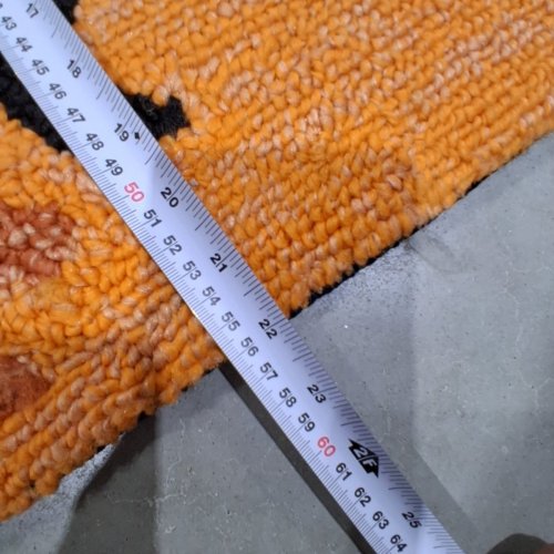 HALLOWEEN RUG - 22" X 38" - ORANGE, BLACK AND NAVY image 3