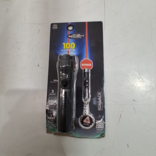 2PC POLICE SECURITY FLASHLIGHT/LASER POINTER- 100 LM - BLACK (MODEL: 99702-C) image 2