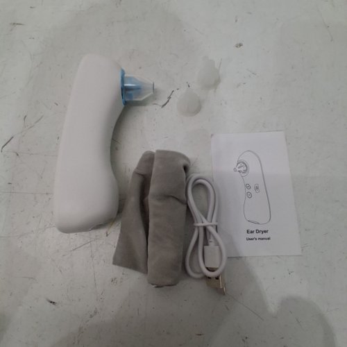 PORTABLE ELECTRIC EAR WATER DRYER - WHITE/BLUE image 2