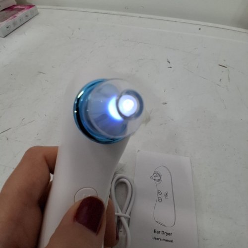 PORTABLE ELECTRIC EAR WATER DRYER - WHITE/BLUE image 3