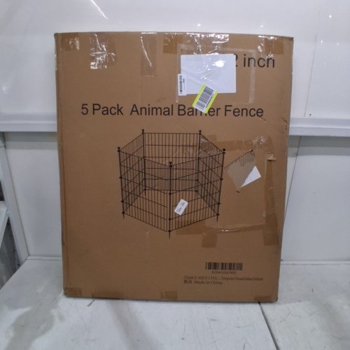 5 PANEL ANIMAL BARRIER RUSTPROOF FENCE - 32" X 11.8FT - BLACK (MODEL: 5P) image 5