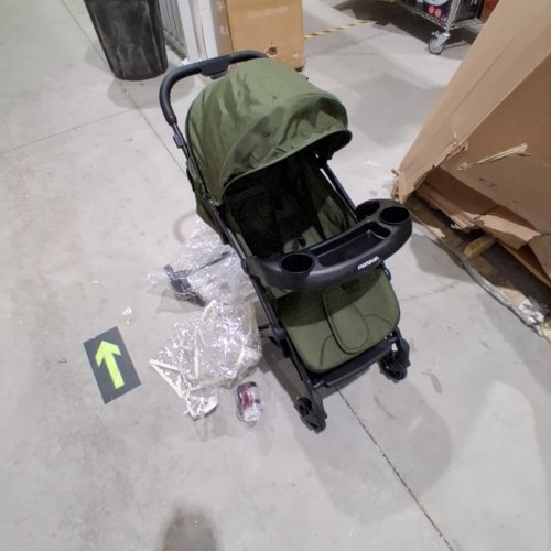 MOMPUSH LITHE V2 LIGHTWEIGHT STROLLER WITH CUP HOLDER AND RAIN COVER - GREEN (MODEL: T3500M) image 2