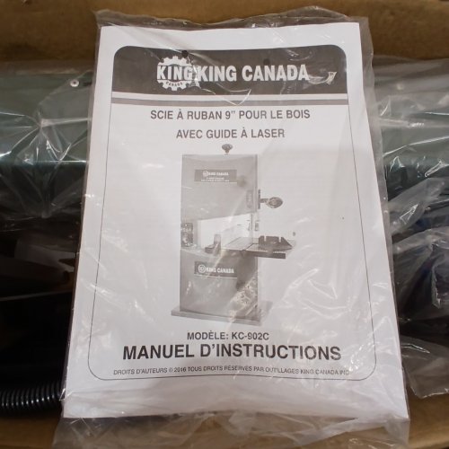 KING CANADA KC-902C 9" WOOD BANDSAW WITH LASER image 5