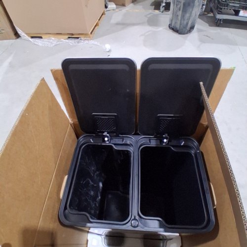 GARVEE DOUBLE-STEP PEDAL BIN WITH TWO CONTAINERS 30L EACH (60L TOTAL) - STAINLESS STEEL (MODEL: PHK_33UVUTRT) image 2