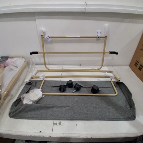 MAYDOLLY 6-HEIGHT ADJUSTABLE 3-IN-1 BABY BASSINET BEDSIDE CRIB - 30LBS MAX - GREY/BEIGE (MODEL: C03PLUS) image 3
