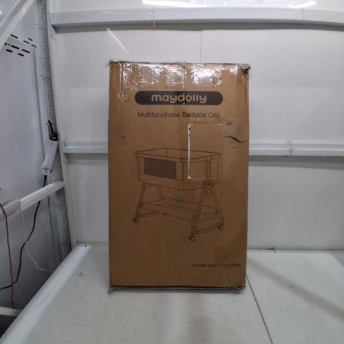 MAYDOLLY 6-HEIGHT ADJUSTABLE 3-IN-1 BABY BASSINET BEDSIDE CRIB - 30LBS MAX - GREY/BEIGE (MODEL: C03PLUS) image 6