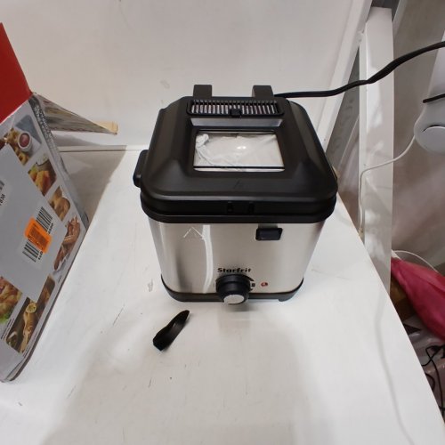 STARFRIT HERITAGE QUICK-RELEASE COMPACT ELECTRIC DEEP FRYER - 1.5L, 800W - BLACK/SILVER (MODEL- ‎023610) image 2